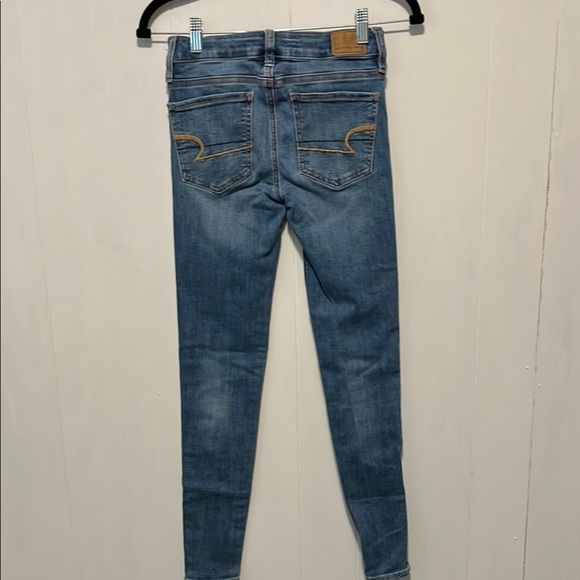 American Eagle Outfitters Blue Jegging Jeans with Stretch - Picture 3 of 5